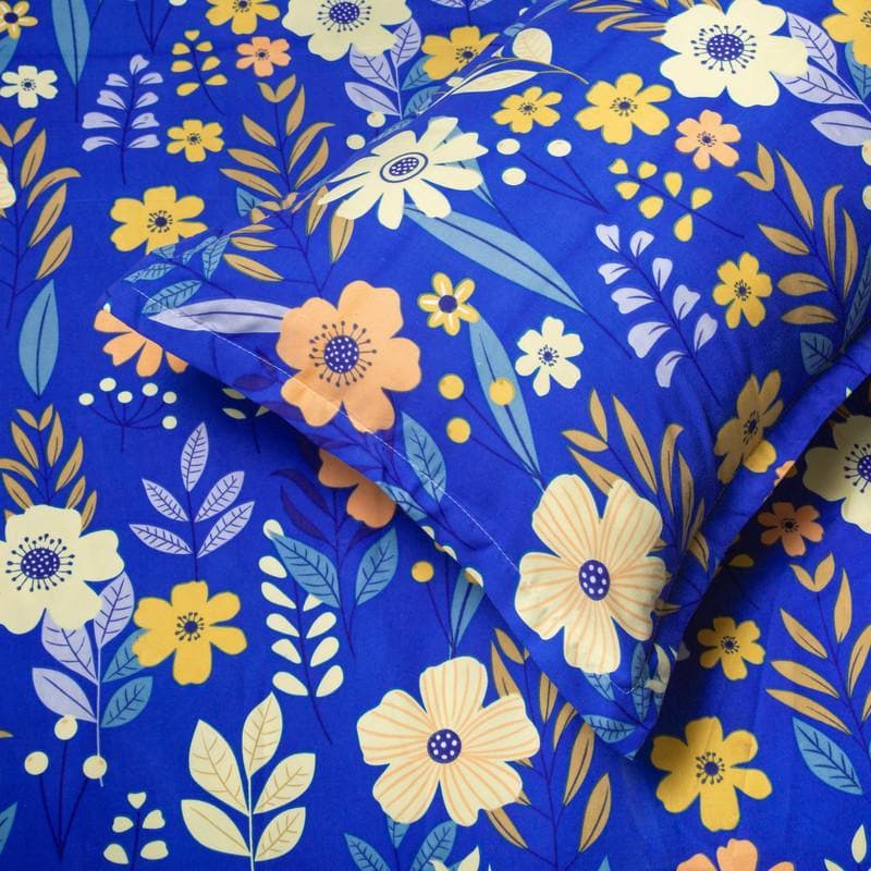 Buy Hawaii Island Bedsheet - Blue Bedsheets from Vaaree