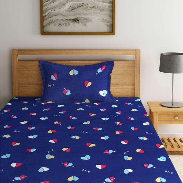 Buy Hearty Half Whimsy Bedsheet Bedsheets from Vaaree