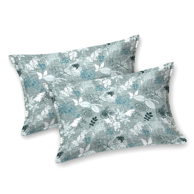 Buy Heelo Floral Bedsheet - Aqua Bedsheets from Vaaree