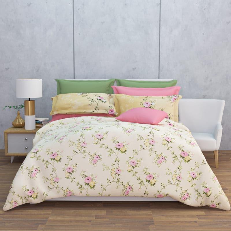 Buy Helga Floral Bedsheet - Yellow Bedsheets from Vaaree