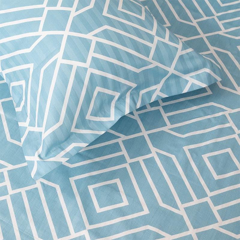 Buy Helga Hume Bedsheet - Blue Bedsheets from Vaaree