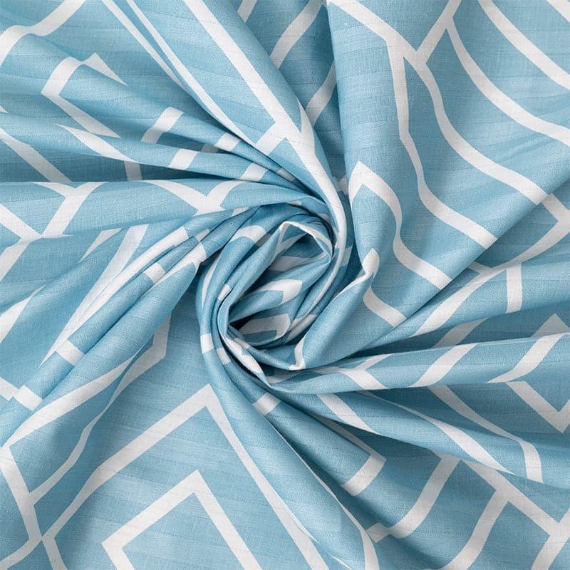 Buy Helga Hume Bedsheet - Blue Bedsheets from Vaaree