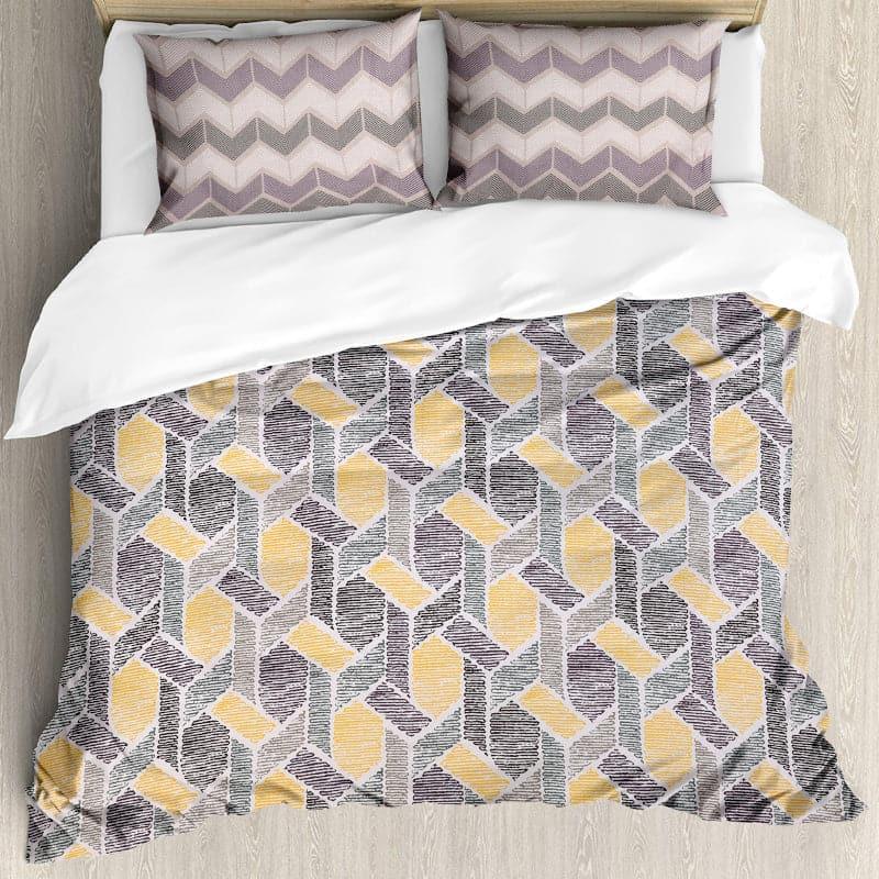 Buy Hexa-Way Geometric Bedsheet Bedsheets from Vaaree