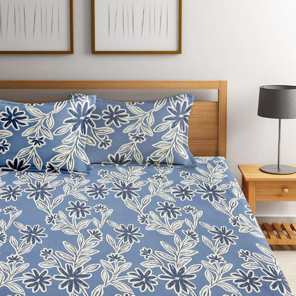 Buy Ibtida Floral Bedsheet Bedsheets from Vaaree