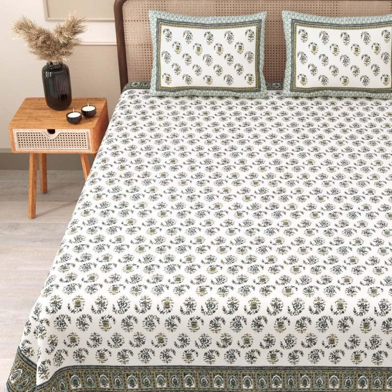 Buy Idika Printed Bedsheet - Blue Bedsheets from Vaaree