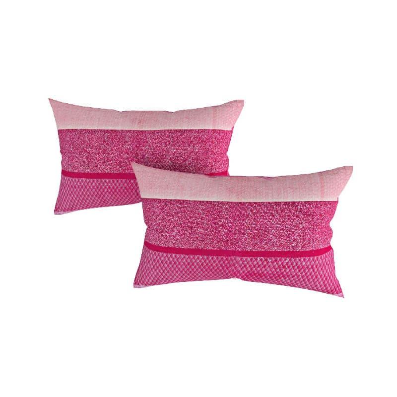 Bedsheets - Idika Striped Bedsheet - Pink