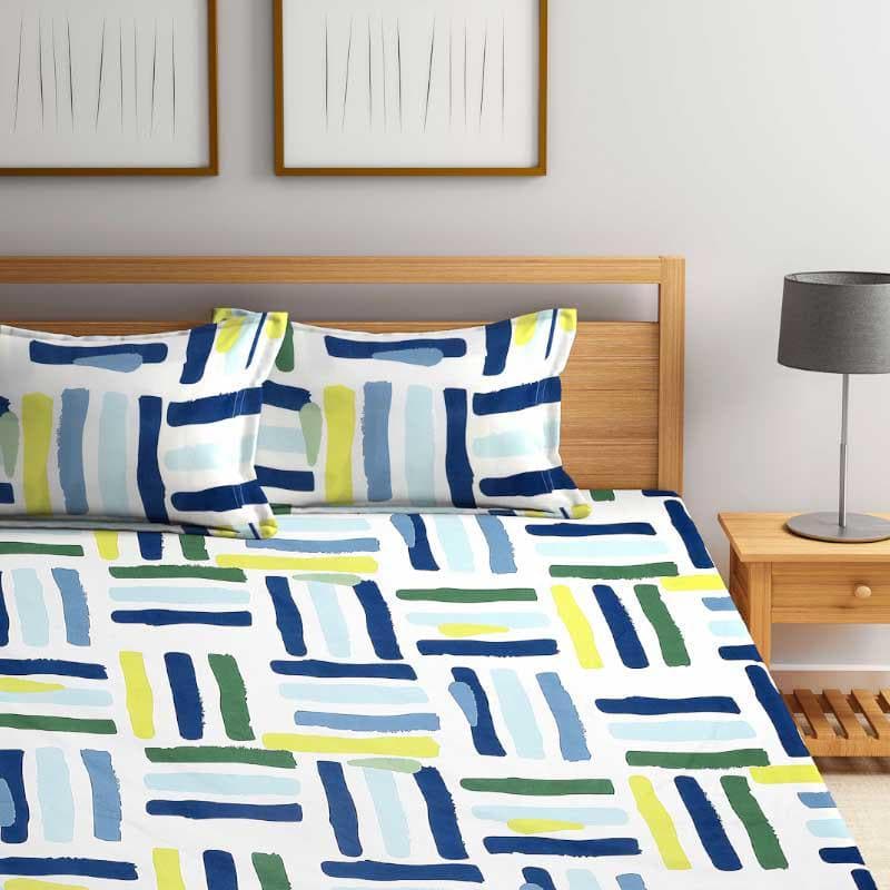 Buy Illustrator Brush Stroke Bedsheet Bedsheets from Vaaree