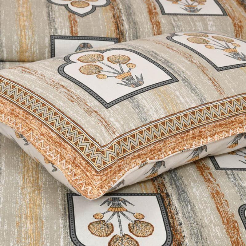 Bedsheets - Imperial Blooms Bedsheet- Beige