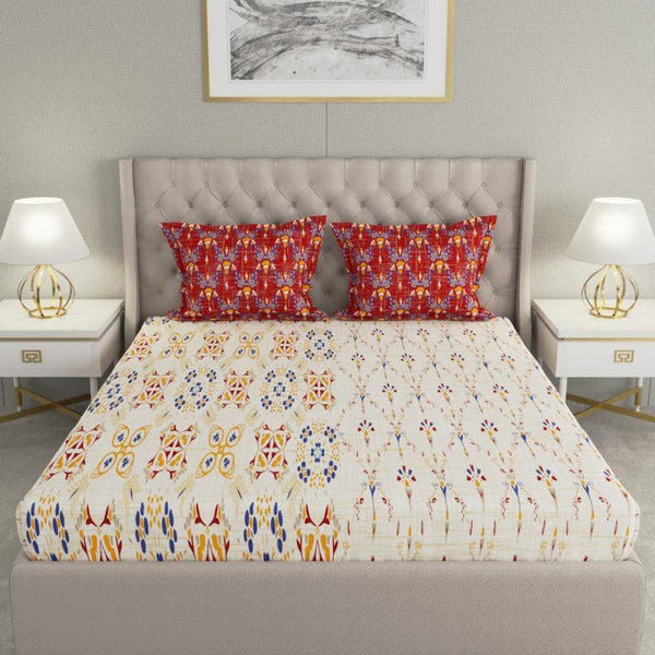 Buy Iramo Printed Bedsheet Bedsheets from Vaaree