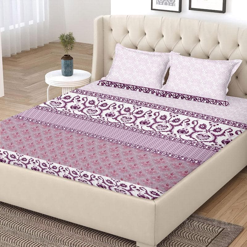 Buy Iris Printed Bedsheet - Pink Bedsheets from Vaaree