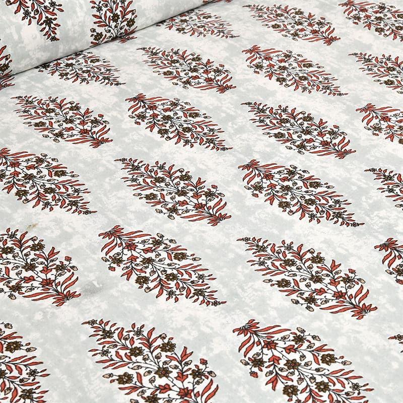 Buy Bedsheets - Ishanva Floral Bedsheet - Brown at Vaaree online