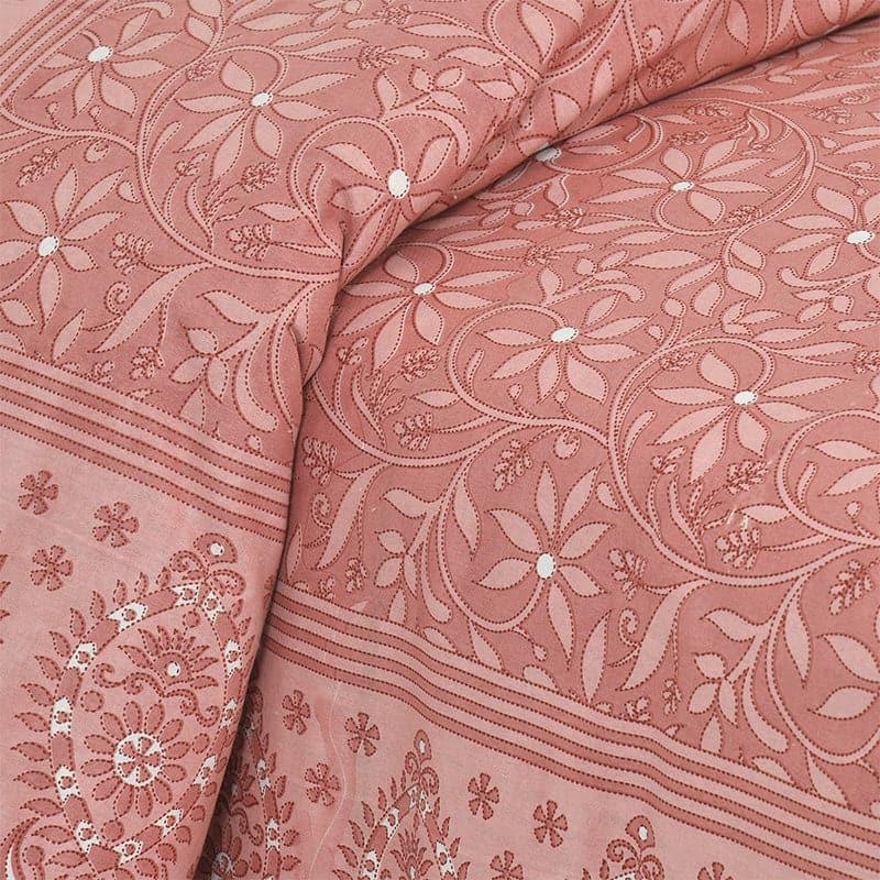 Bedsheets - Ivsara Floral Bedsheet - Red