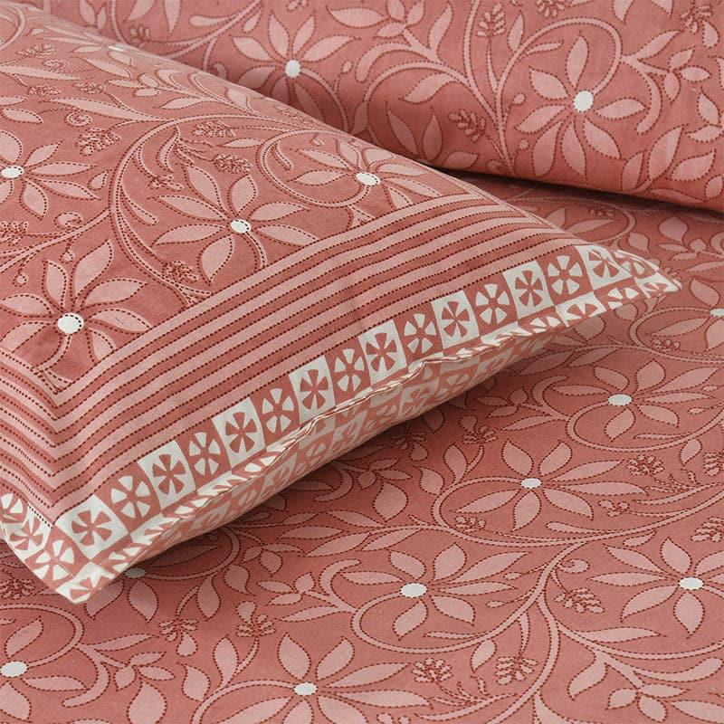 Bedsheets - Ivsara Floral Bedsheet - Red