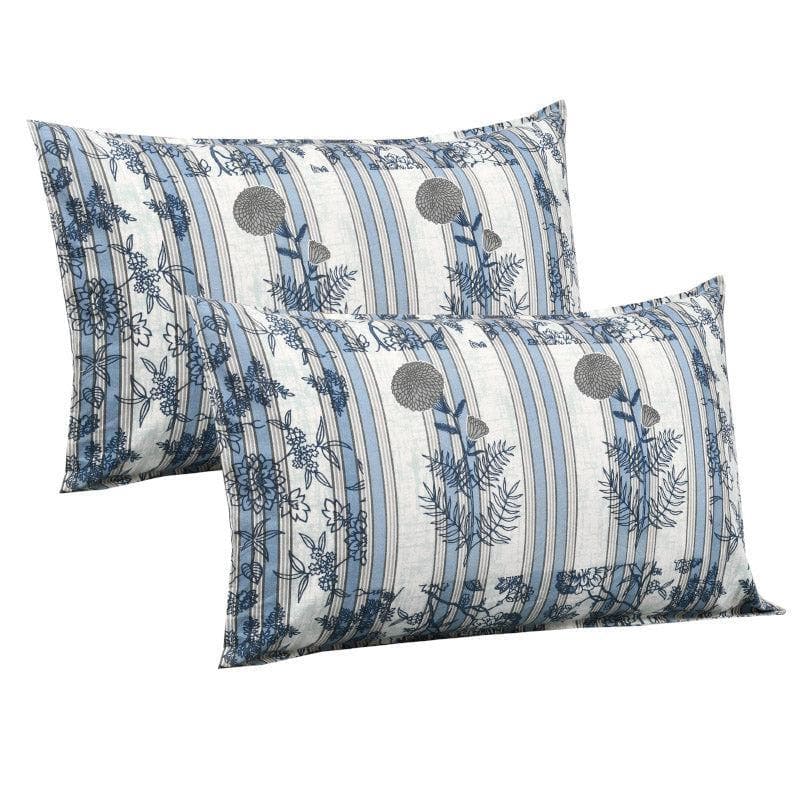 Buy Jamesaari Printed Bedsheet - Blue Bedsheets from Vaaree