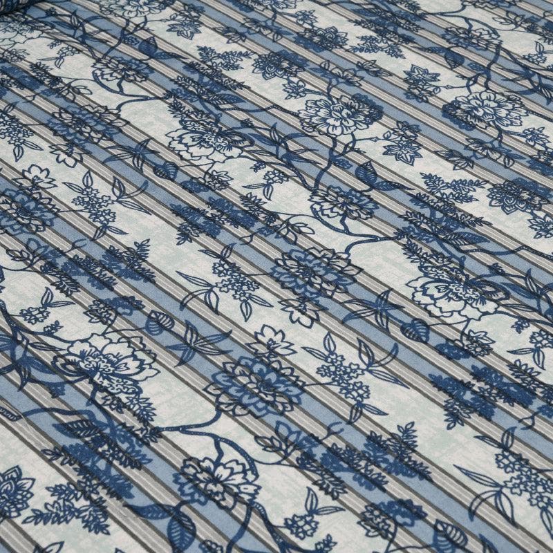 Buy Jamesaari Printed Bedsheet - Blue Bedsheets from Vaaree