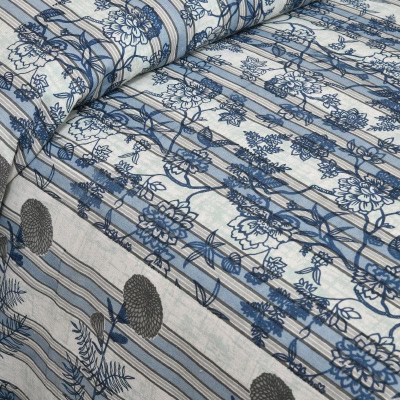 Buy Jamesaari Printed Bedsheet - Blue Bedsheets from Vaaree