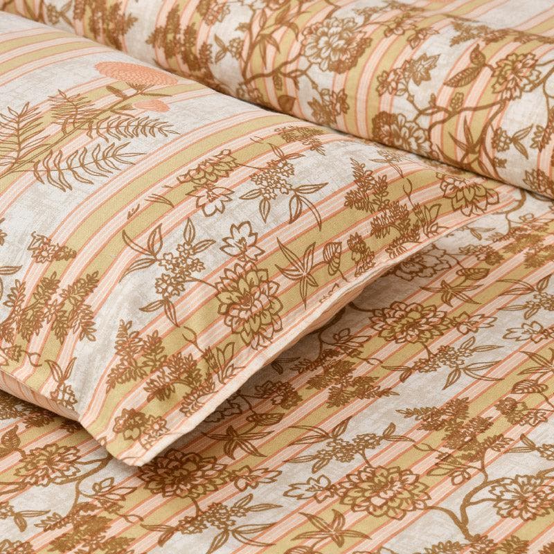 Buy Jamesaari Printed Bedsheet - Orange Bedsheets from Vaaree