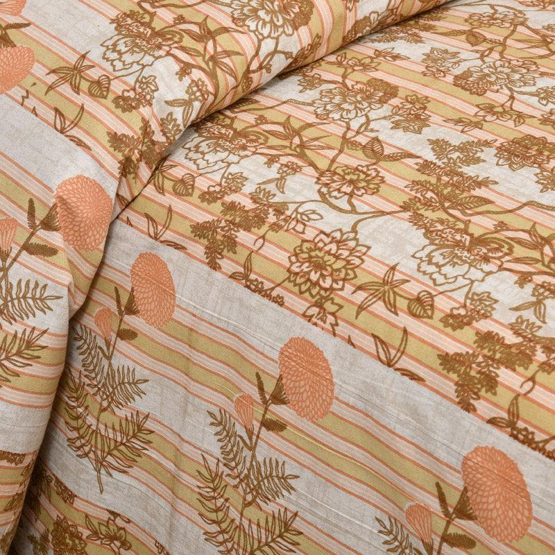 Buy Jamesaari Printed Bedsheet - Orange Bedsheets from Vaaree