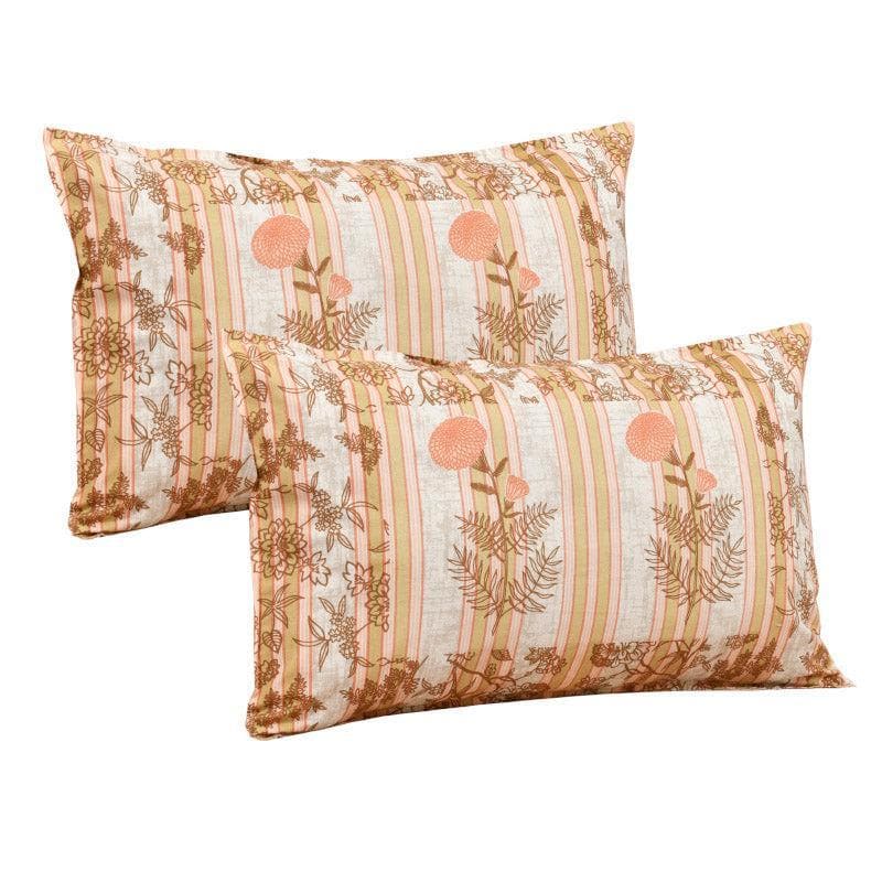 Buy Jamesaari Printed Bedsheet - Orange Bedsheets from Vaaree