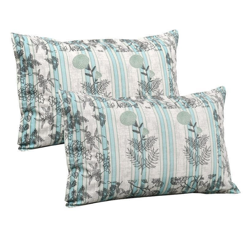 Buy Jamesaari Printed Bedsheet - Teal Bedsheets from Vaaree