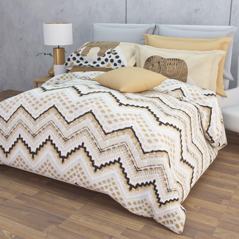 Buy Jasera Ethnic Bedsheet - Buff Bedsheets from Vaaree