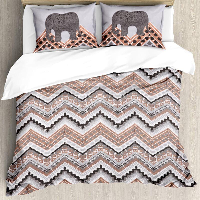 Buy Jasera Ethnic Bedsheet - Grey Bedsheets from Vaaree