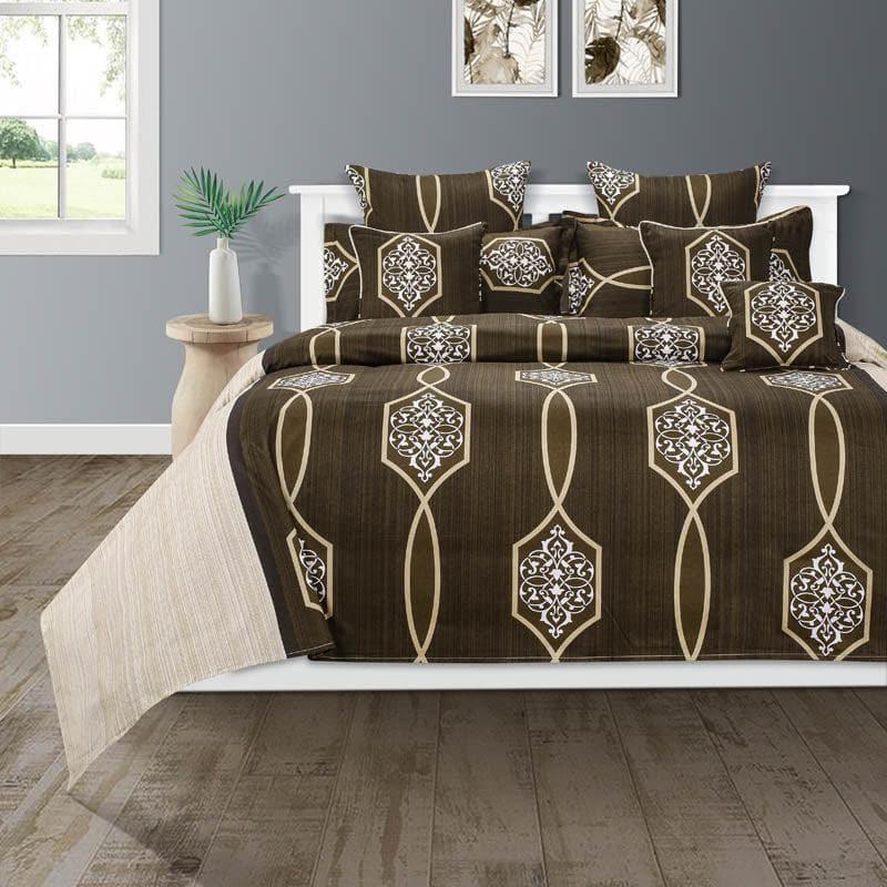 Buy Jhankar Jill Bedsheet - Brown Bedsheets from Vaaree