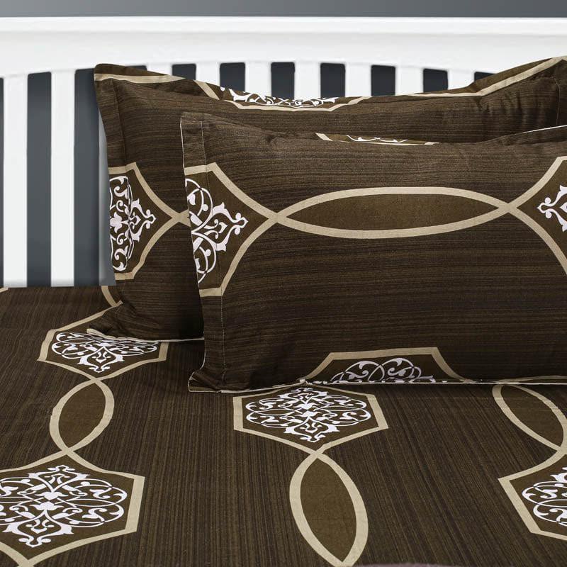 Buy Jhankar Jill Bedsheet - Brown Bedsheets from Vaaree