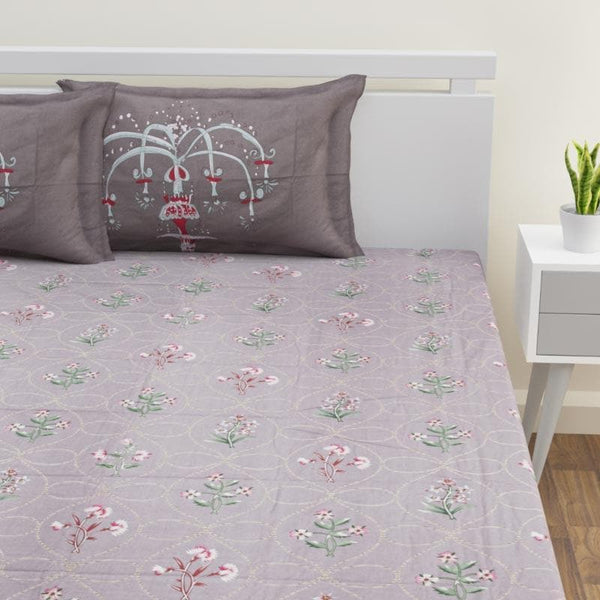 Buy Jitika Printed Bedsheet - Grey Bedsheets from Vaaree