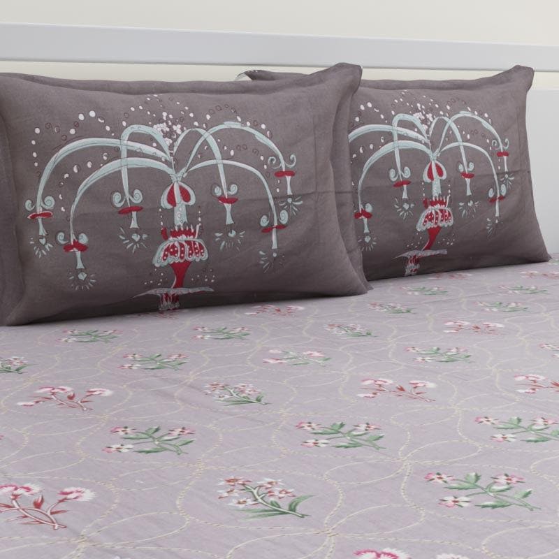 Buy Jitika Printed Bedsheet - Grey Bedsheets from Vaaree