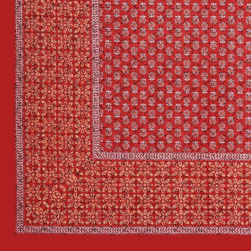 Buy Bedsheets - Kamouri Printed Bedsheet - Red at Vaaree online