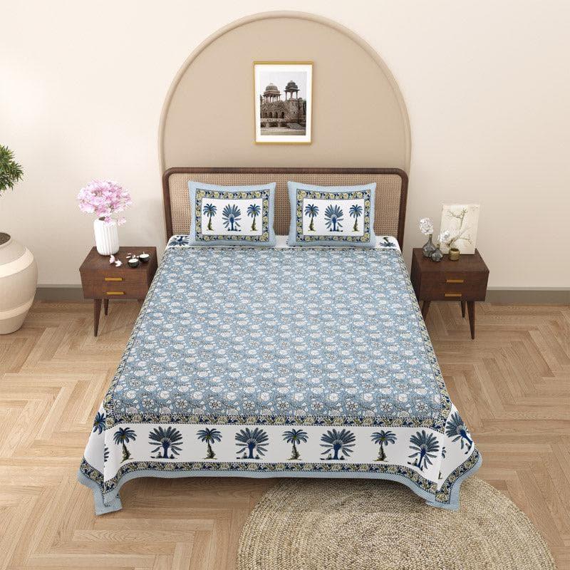 Buy Kanishka Printed Bedsheet - Blue Bedsheets from Vaaree