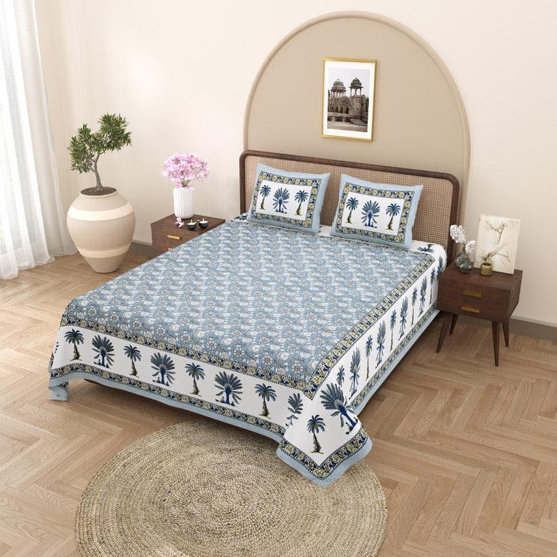 Buy Kanishka Printed Bedsheet - Blue Bedsheets from Vaaree