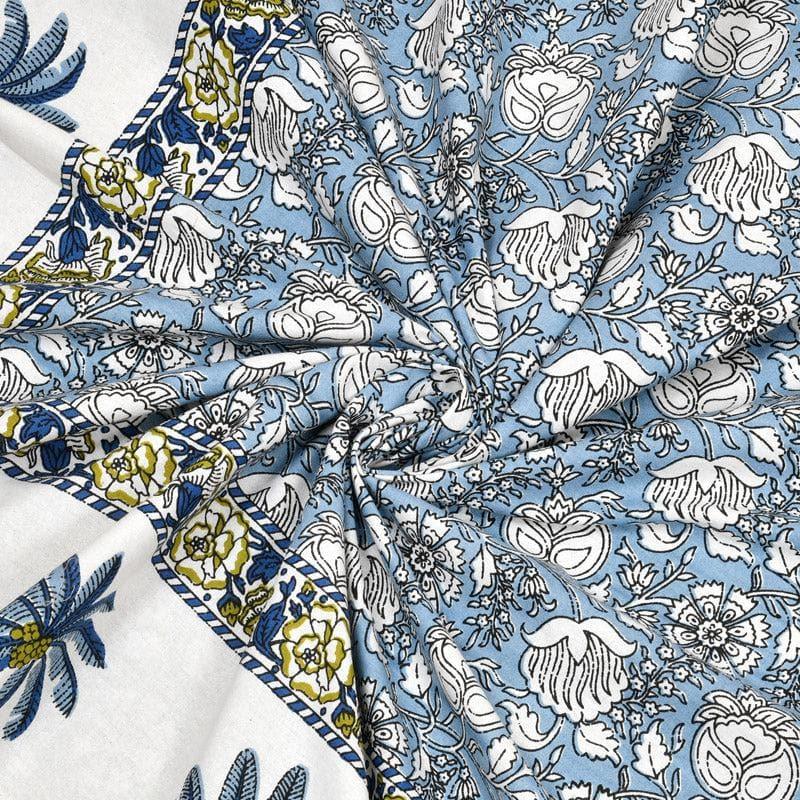 Buy Kanishka Printed Bedsheet - Blue Bedsheets from Vaaree