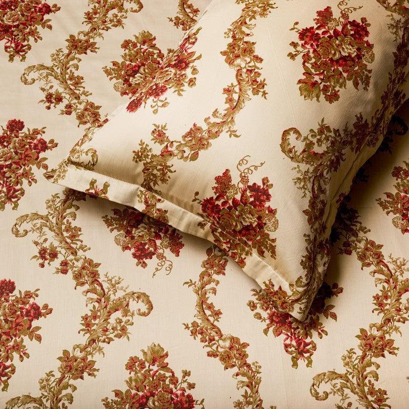 Buy Kaureena Printed Bedsheet - Beige & Brown Bedsheets from Vaaree