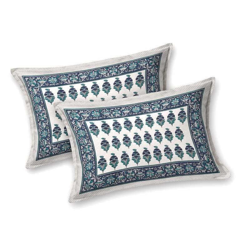 Buy Bedsheets - Kavya Printed Bedsheet - Blue at Vaaree online