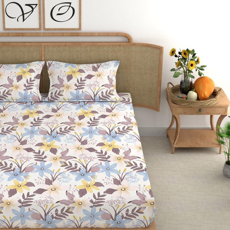 Buy Kay Flowery Bedsheet Bedsheets from Vaaree