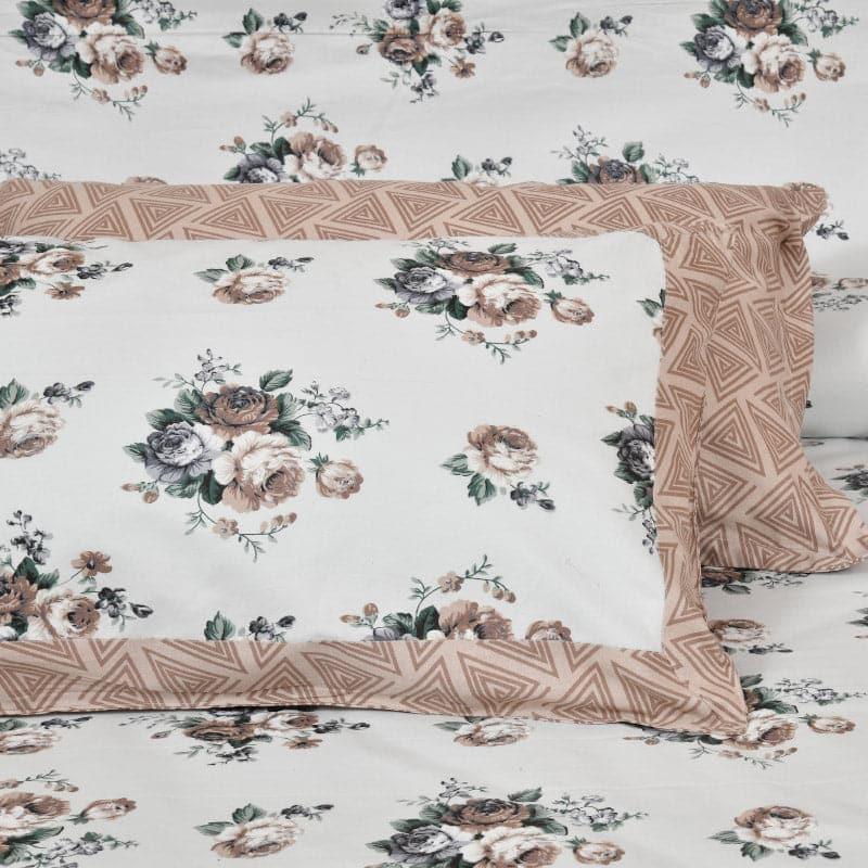 Buy Kesa Floral Bouquet Bedsheet - Buff Bedsheets from Vaaree