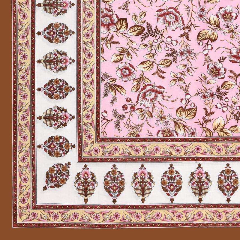 Buy Keziah Floral Printed Bedsheet - Pink Bedsheets from Vaaree