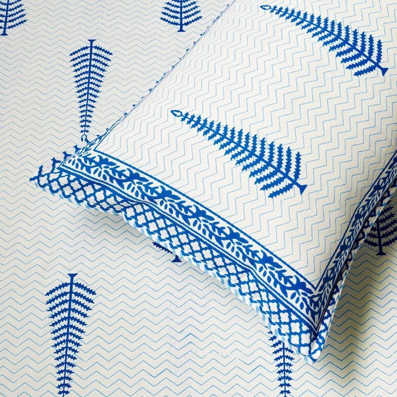 Buy Khushi Printed Bedsheet - Blue Bedsheets from Vaaree