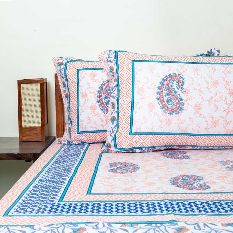 Buy Kritagya Ethnic Bedsheet - Pink Bedsheets from Vaaree