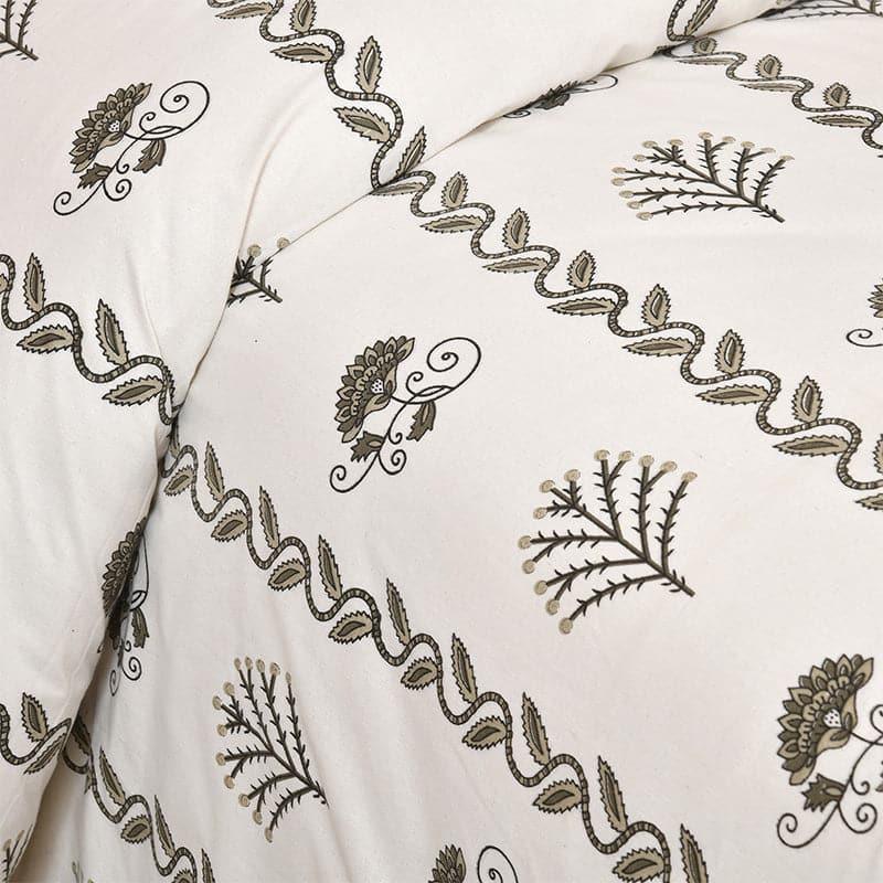 Buy Krittika Ethnic Bedsheet - Olive Bedsheets from Vaaree