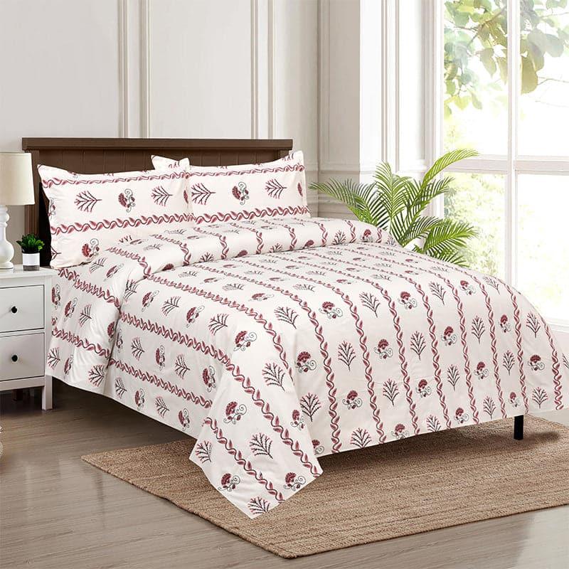 Buy Krittika Ethnic Bedsheet - Red Bedsheets from Vaaree