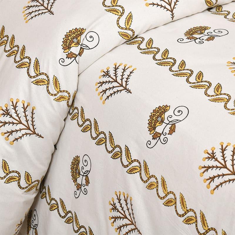 Buy Krittika Ethnic Bedsheet - Yellow Bedsheets from Vaaree