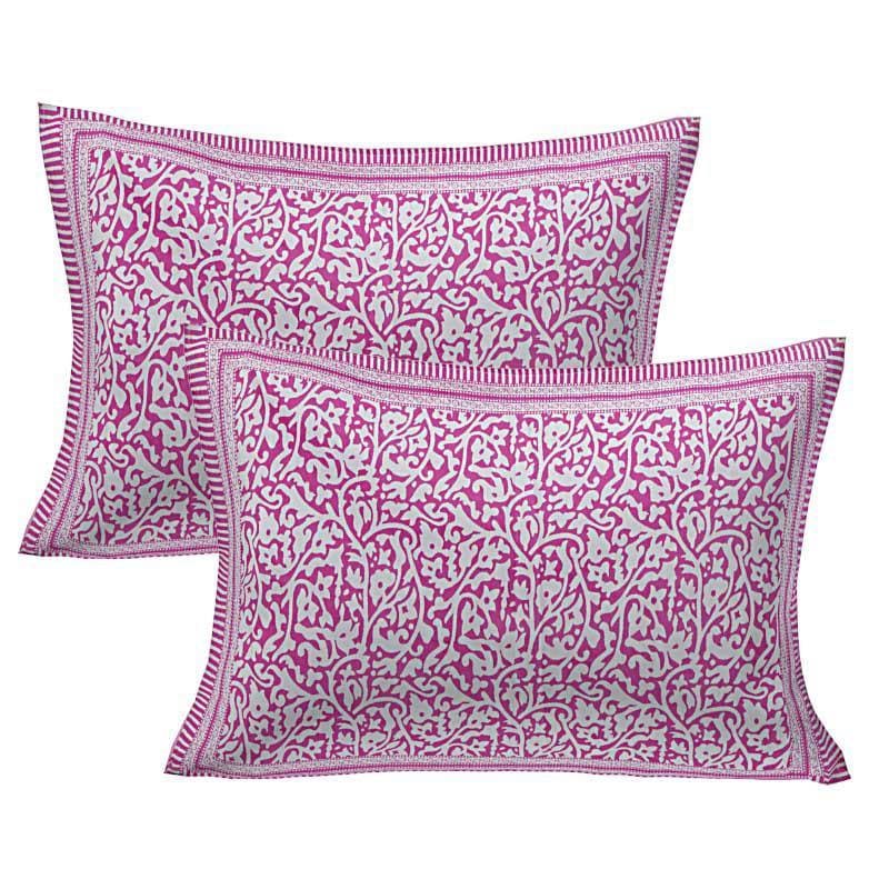 Buy Kunj Printed Bedsheet - Pink Bedsheets from Vaaree