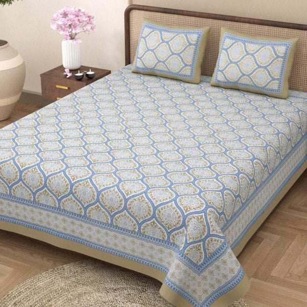 Buy Lavelle Bedsheet - Blue Bedsheets from Vaaree