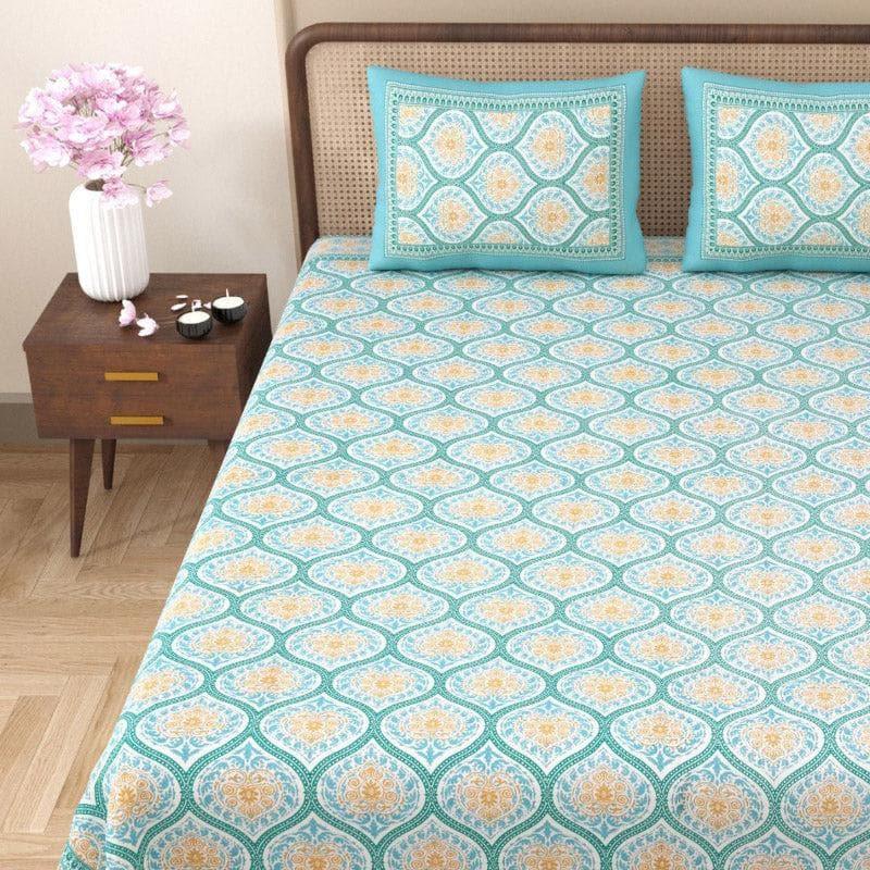 Buy Lavelle Bedsheet - Teal Bedsheets from Vaaree