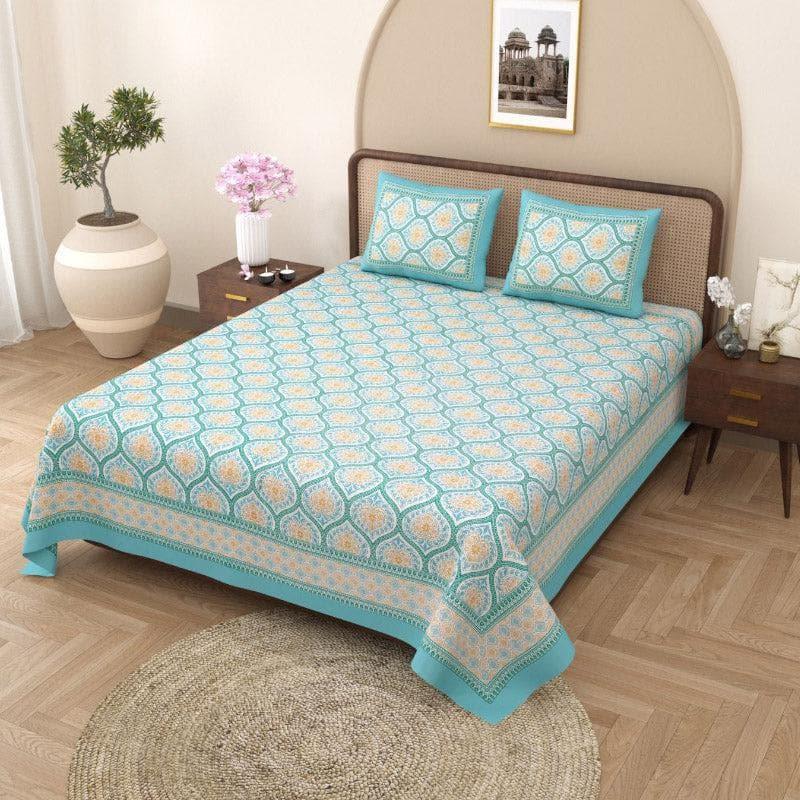 Buy Lavelle Bedsheet - Teal Bedsheets from Vaaree