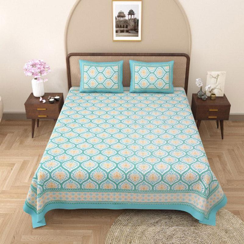 Buy Lavelle Bedsheet - Teal Bedsheets from Vaaree