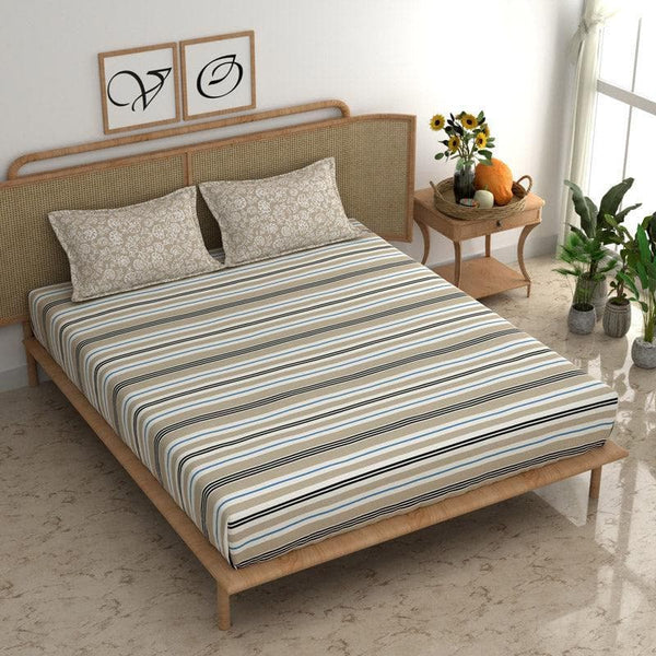 Buy Libbis Stripe Bedsheet Bedsheets from Vaaree